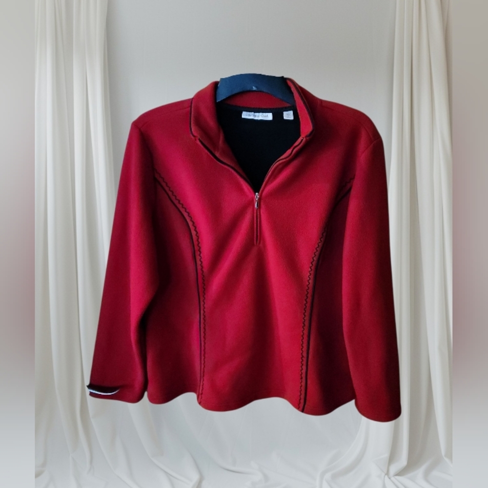 Women's Coldwater Creek Red Pullover